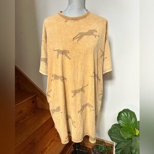 easel Anima print T-shirt Dress